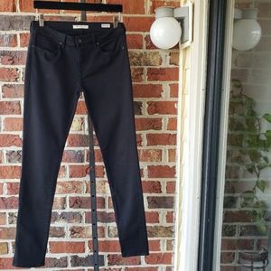 Mavi Black Alexa Mid-Rise Skinny Jeans Size 30